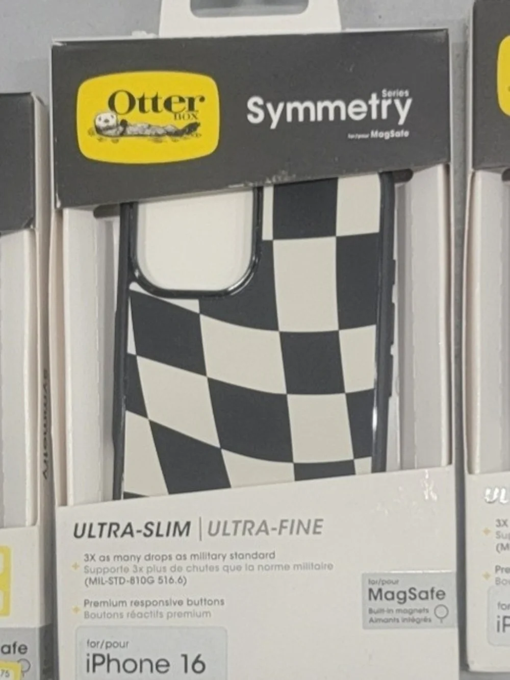 OtterBox Symmetry Series Black & White Checkered iPhone Case